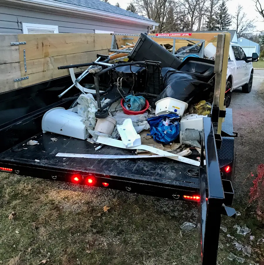 Roll-off dumpster delivered to a residential driveway in Union
